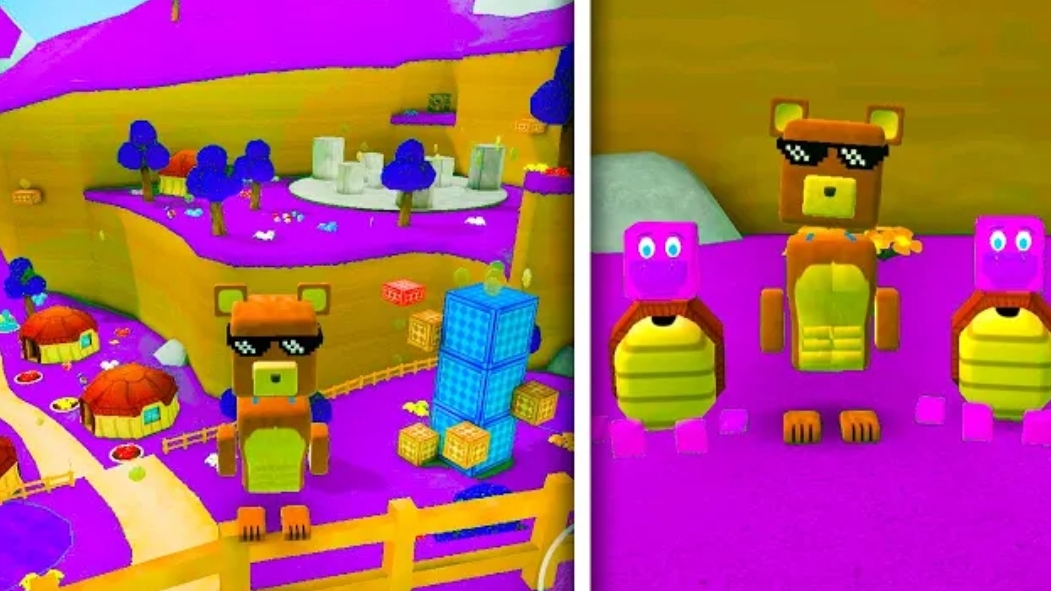Новое местоположение? Фиолетовый остров - Прохождение игры Super Bear Adventure