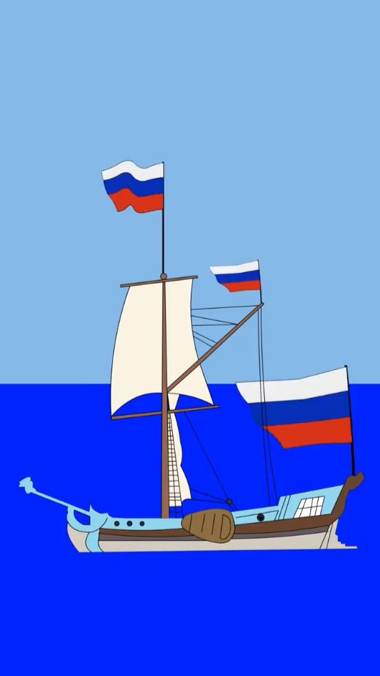 Как выглядит история флага России
