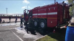 Ежегодные соревнования среди пожарных провели в Тюменской области