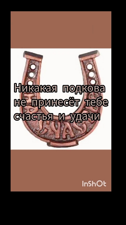 НИКАКАЯ ПОДКОВА НЕ ПРИНЕСËТ...