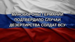 Минобороны Германии подтвердило случаи дезертирства солдат ВСУ