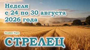 СТРЕЛЕЦ | ТАРО прогноз на неделю с 24 по 30 августа 2026 года