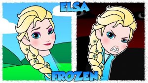 Мой Sprunki OC: Эльза (из «Холодного сердца») ❄️👑 | Фаза 1–4