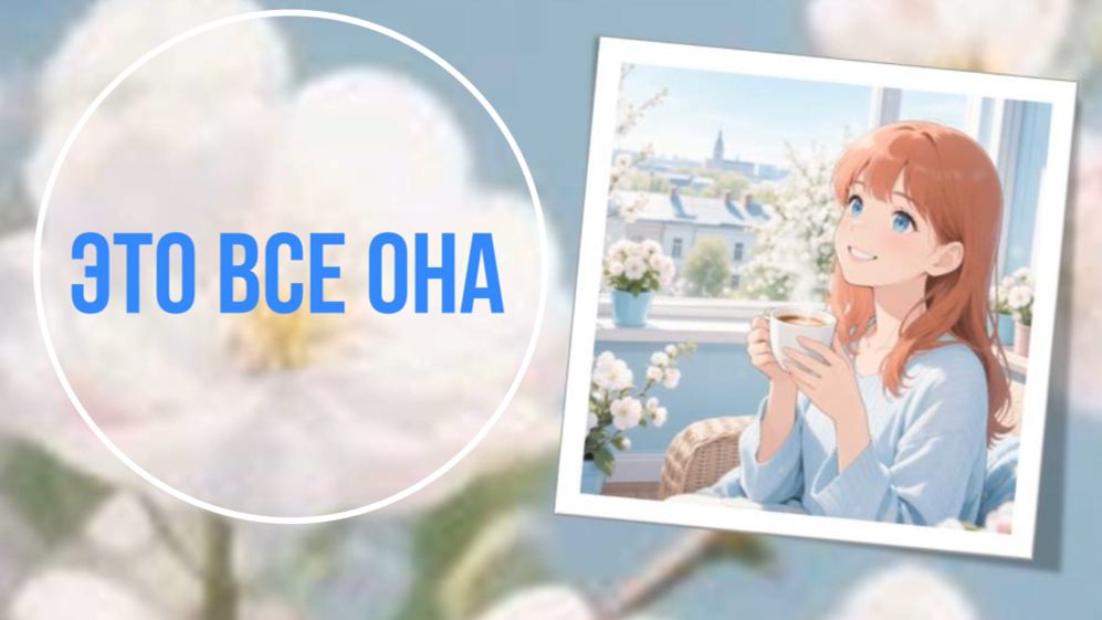 Это все она