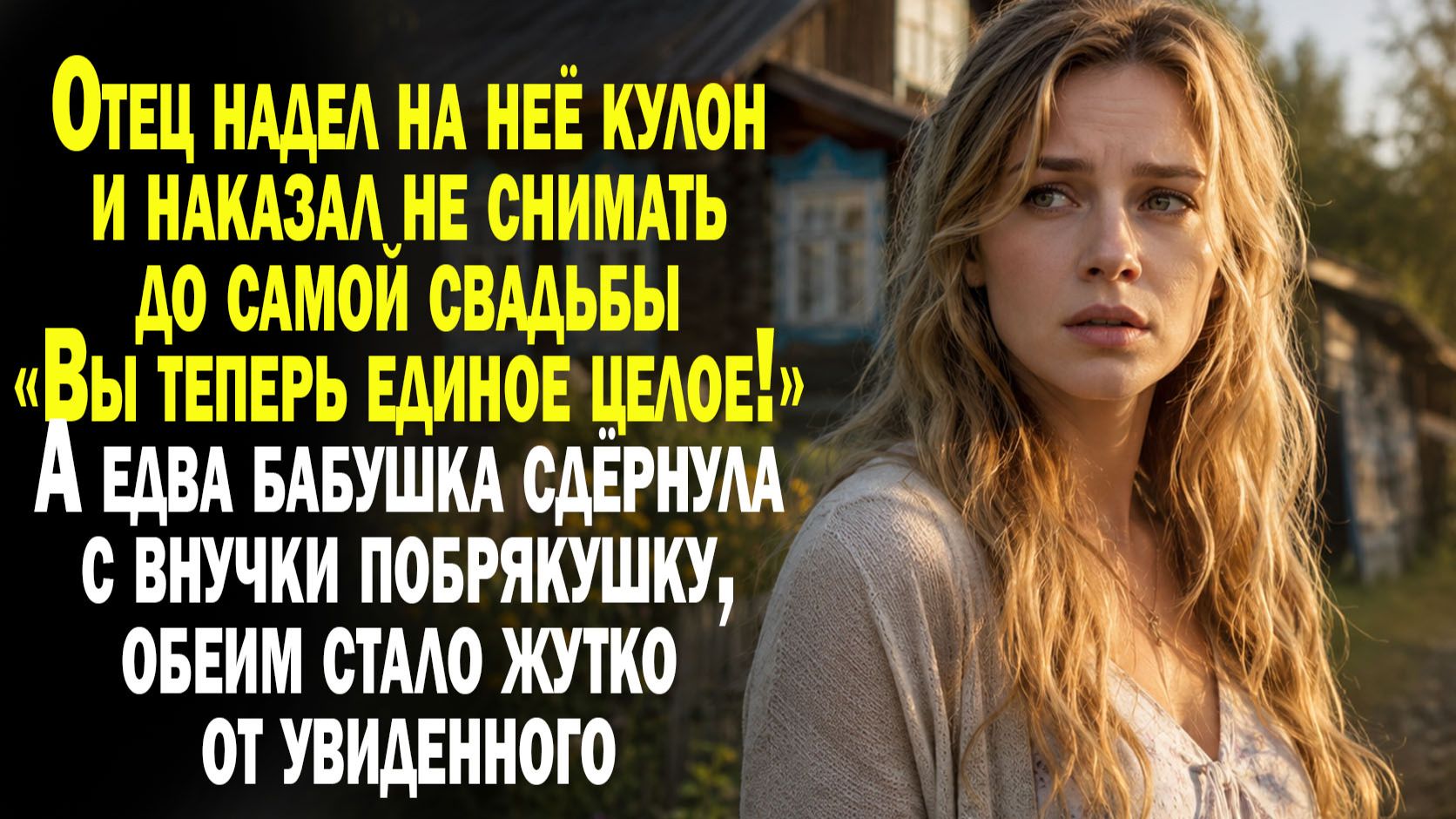 Отец запретил до свадьбы снимать семейную реликвию. А когда бабушка сдернула с внучки побрякушку