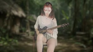Накоко играет музыку к песне группы Godiego — «Monkey Magic» (1979 год). #nacoco #guitarcover