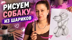 Рисуем собаку из шариков