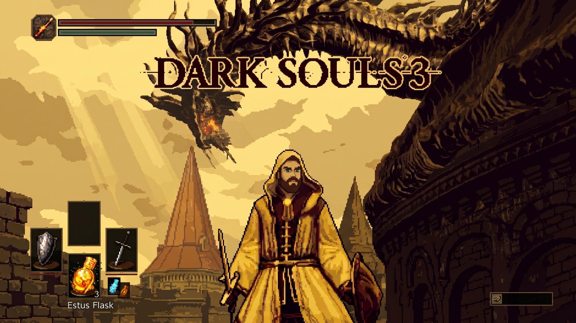 Dark Souls 3: встреча с драконом 2