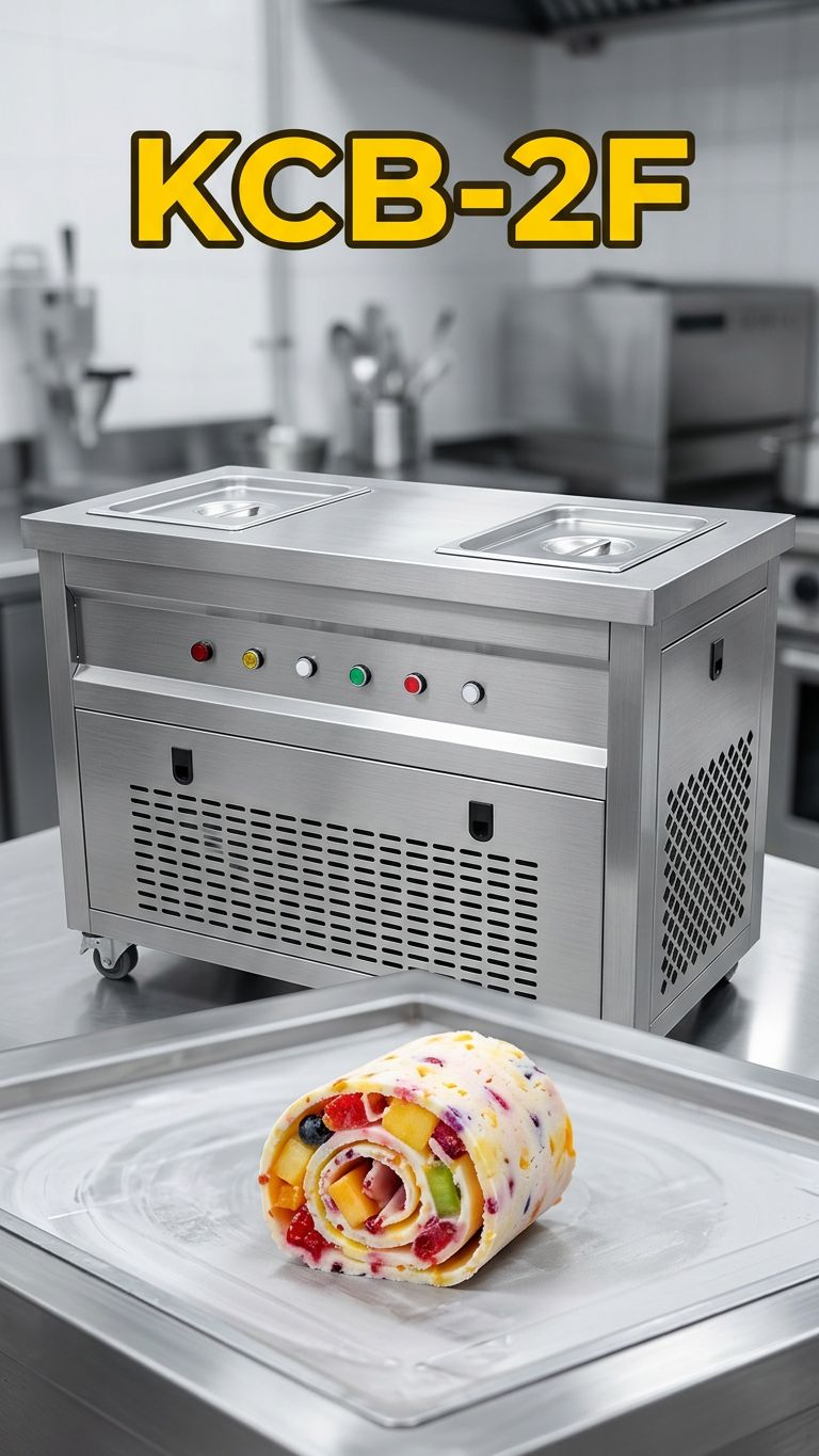 Фризер для ролл мороженого KCB-2F Foodatlas (стол для топпингов)