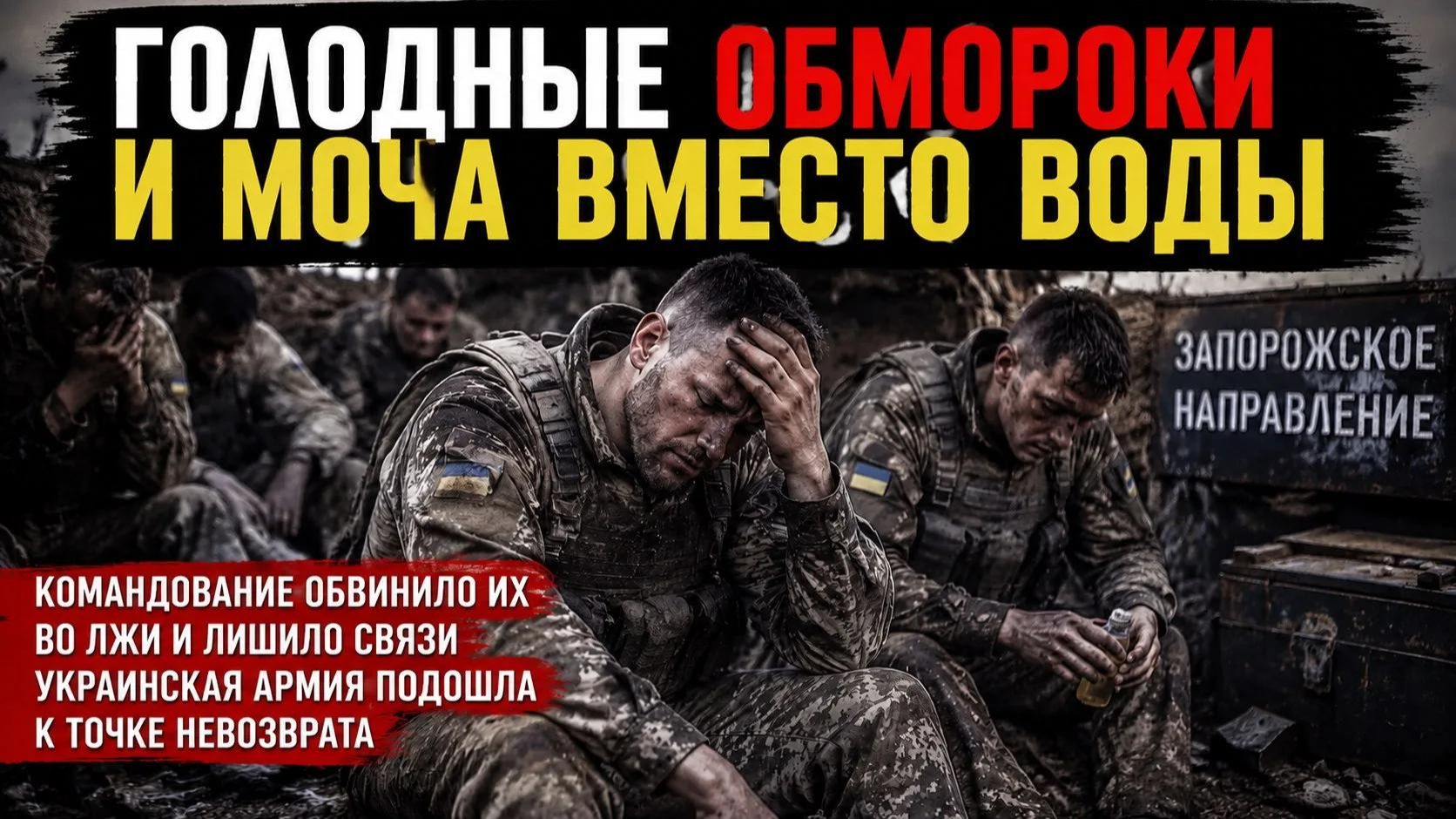 ВСУ докатились  боевики голодают и пьют мочу