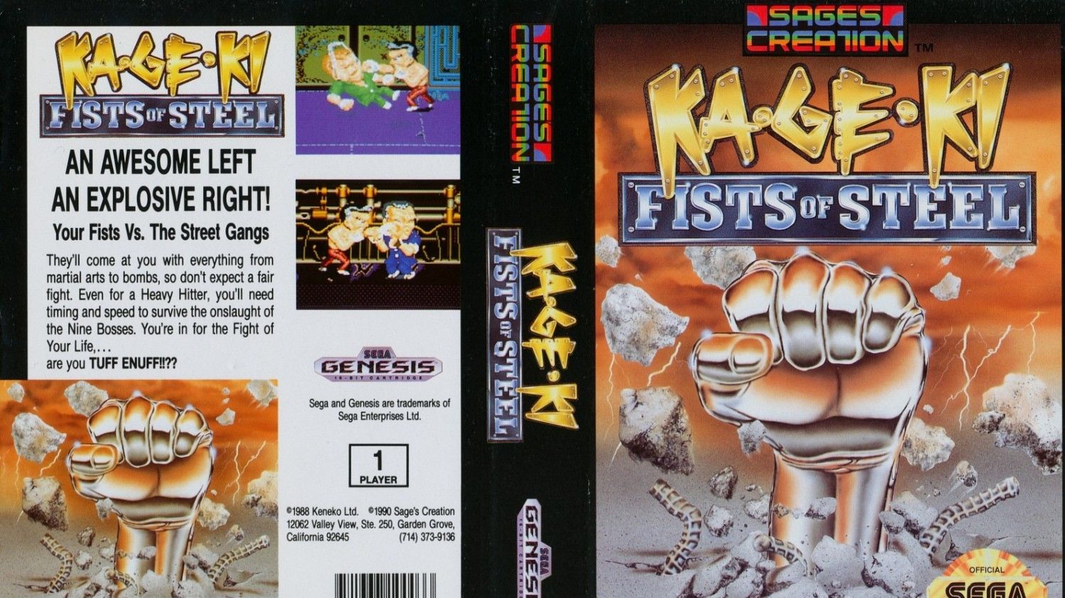 Ka-Ge-Ki Fists Of Steel (Genesis)