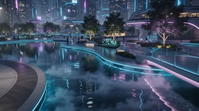 Neon Future World  A Dreamlike Journey Through Tomorrow