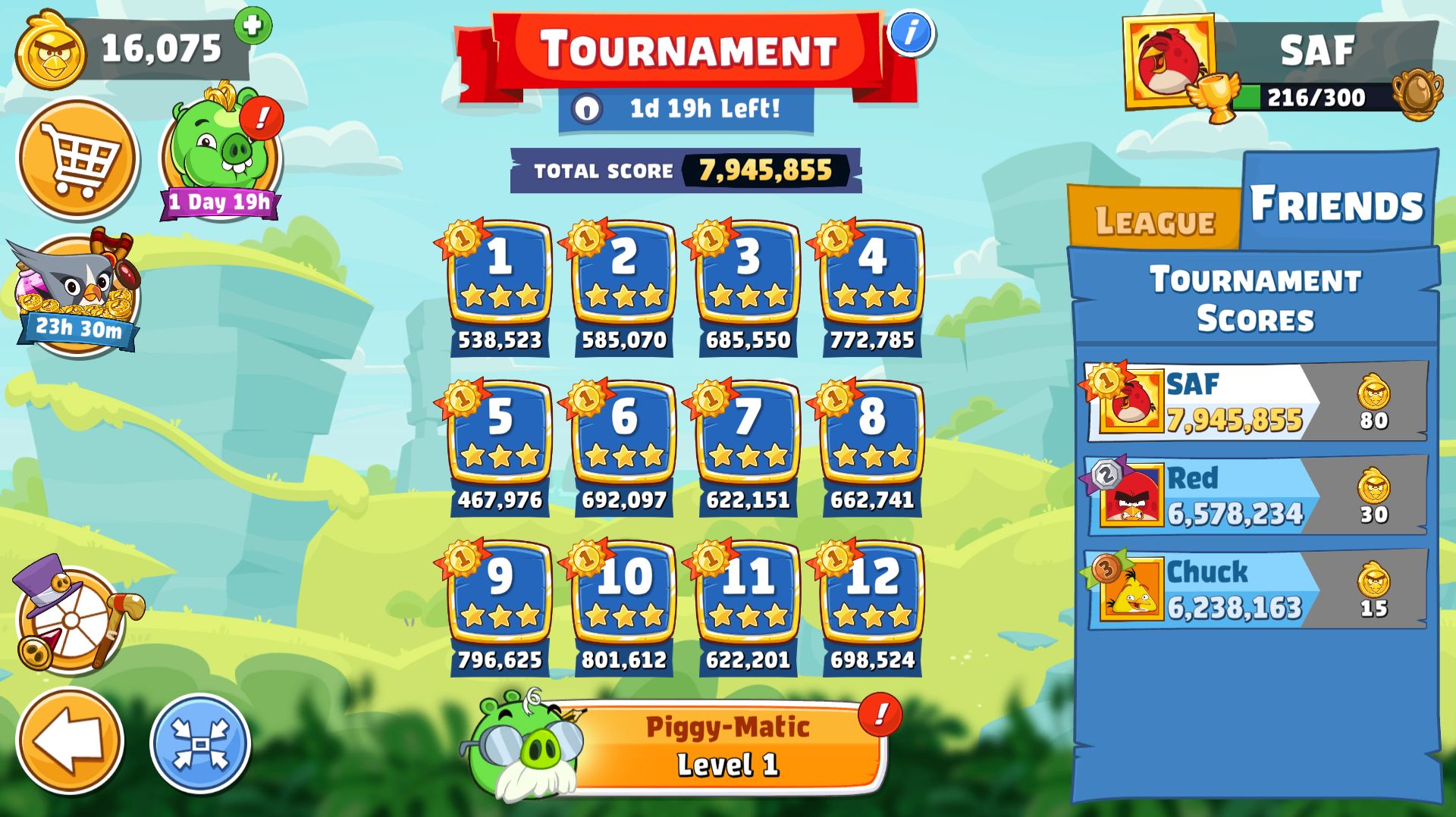 Angry Birds Friends. Турнир (22.08.2026). Все уровни 3 звезды. Прохождение от SAFa.
