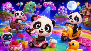«Школьный автобус Малышки Панды» Игры для детей.
