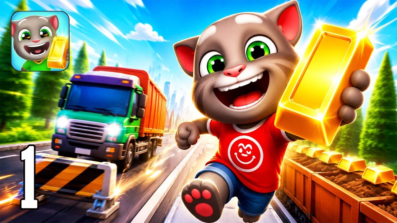 Talking Tom Gold Run — Полное прохождение #1 | ПК
