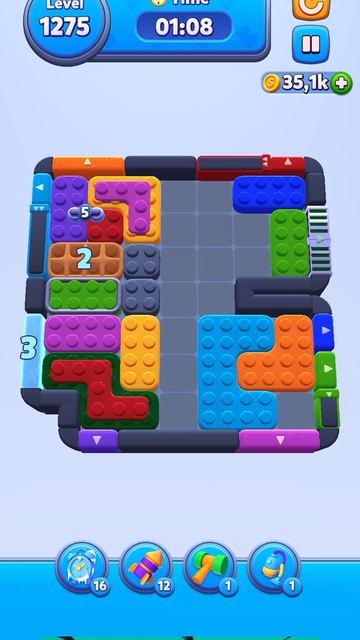 Color Block Jam 1275 уровень