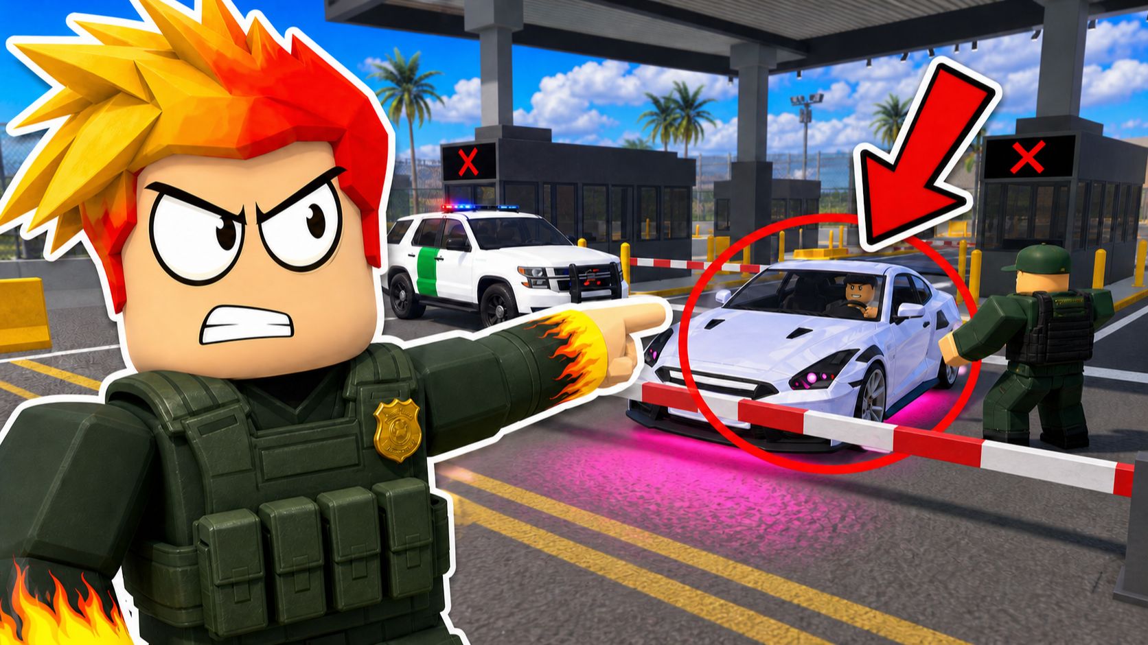 ОНИ ПЫТАЛИСЬ ПРОРВАТЬСЯ ЧЕРЕЗ ГРАНИЦУ! День за Полицию в Сан Диего Roblox 🚨
