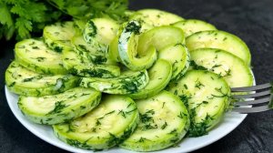 Сохраняйте рецепт сразу! Очень вкусные маринованные кабачки! ХРУСТ НА ВЕСЬ ДОМ! ОГУРЦЫ за 10 минут!