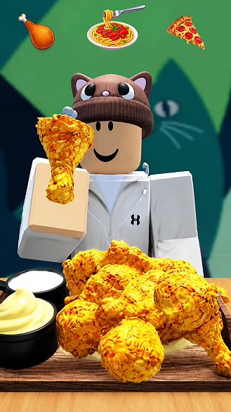 🍗 ASMR Мукбанг с жареной курицей в Роблокс #Roblox
