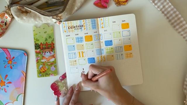 Bullet Journal на август 🍋 Тема «Средиземноморские обои»  Планируй со мной