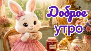 Доброго утра и счастливого дня. Веселая музыкальная открытка.
