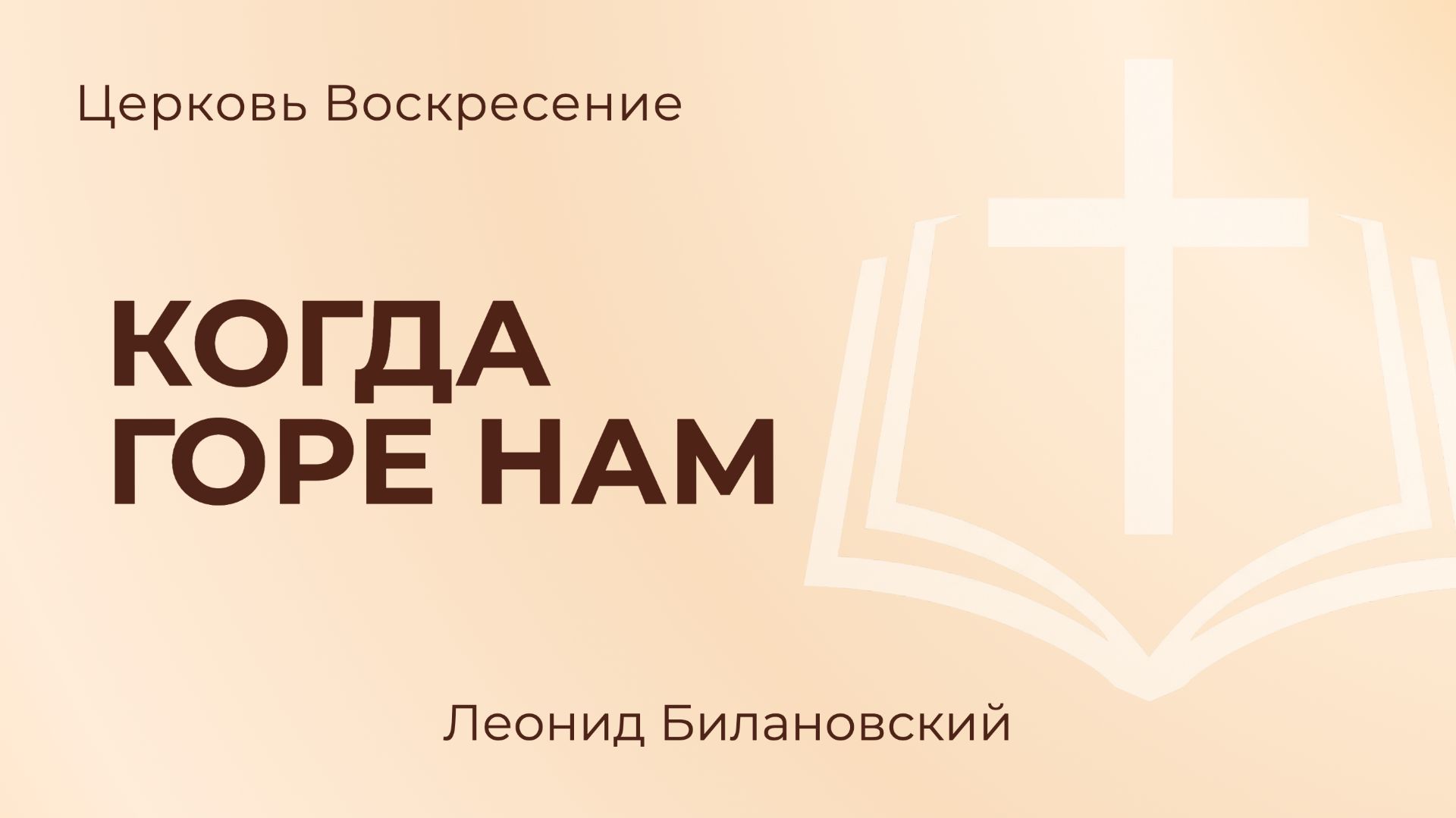 Когда горе нам L Леонид Билановский