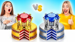 Укрась Торт Челлендж Рубиновый vs Бриллиантовый # Смешные Челленджи с Едой от Multi DO Girls