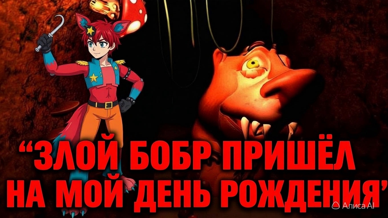 Злой бобр пришёл на мой день рождения.🦫 Прохождение игры Пять ночей с Бобром.🦊🎉🦊