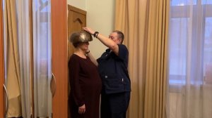 Дама в положении. Работа с головой.
