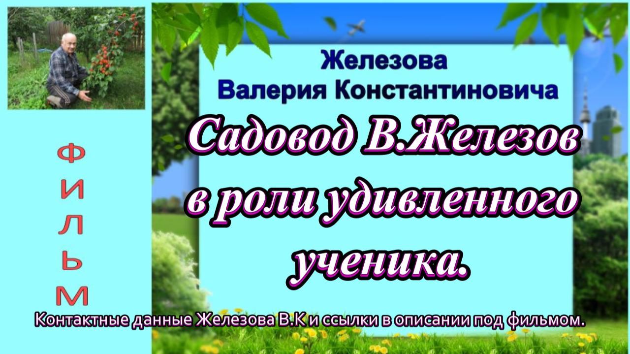 Садовод В.Железов.в роли удивленного ученика.