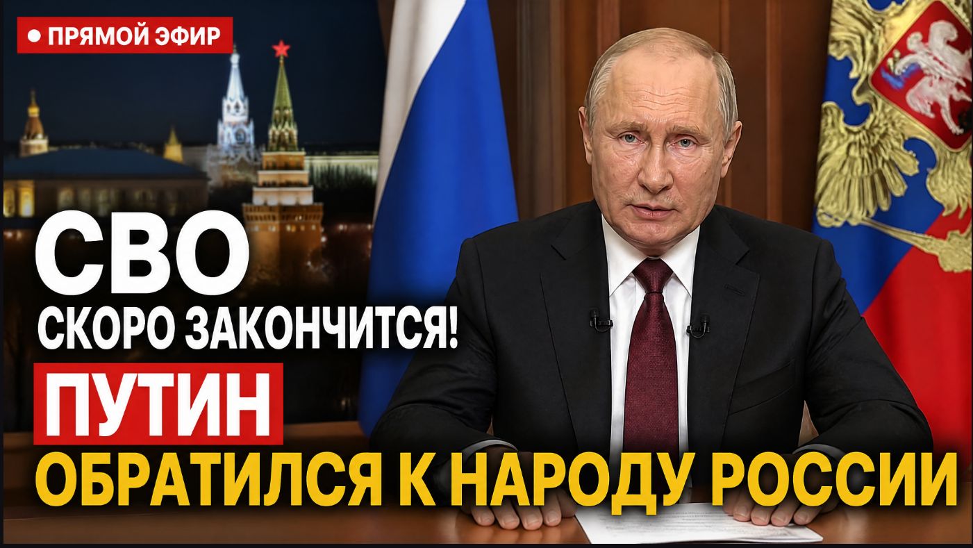 ⚡️СВО скоро закончится! Путин Обратился к Народу России Прямо из Кремля