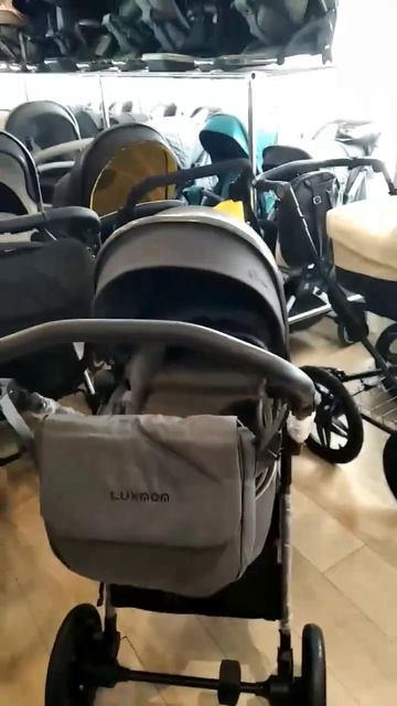 Обзор коляски Luxmom A4 2в1 цвет серый или асфальтовый