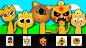 Sprunki OC: Нинимо, Эпик Нинимо и Перевёрнутый Нинимо из Pinkfong | Все фазы 1–11 🎵🔥