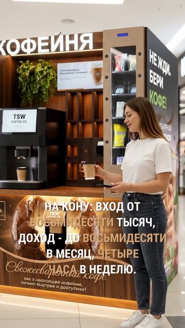 Франшиза кофейни самообслуживания: их выгнали, сейчас 5