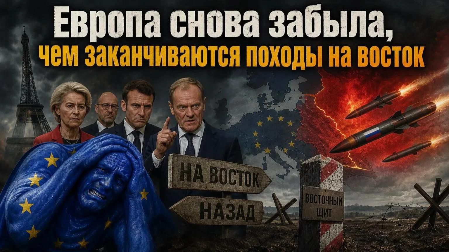 Европа продолжает бить по морде сама себя, сверяясь с советскими анекдотами