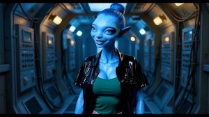 Фантастическое поздравление с Днем рождения с космического корабля от инопланетянки!