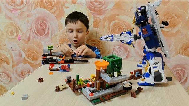 Блюкоп Тринити и Бластрейн в лего мультике