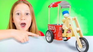Nastya and the waste recycling police are teaching kids