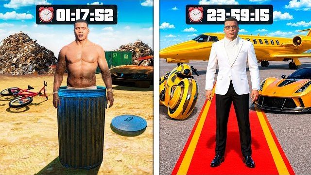 1От $0 до МИЛЛИОНЕРА за 24 ЧАСА в GTA 5