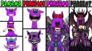 Sprunki OC: ПЕППЕР — гигантский фиолетовый пёс из DURPLE Sprunki 🐶💜 | Фаза 1–7