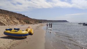Пляж в посёлке Волна, Темрюкского района, Краснодарского края, 17 августа 2026 г.