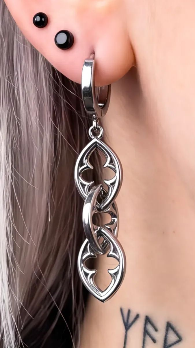 Длинные серьги с гибкими подвесками «Викторианские трилистники» от StarfallShop