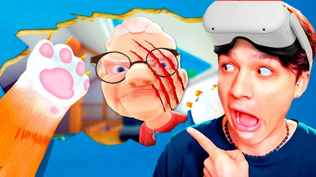 НАШЁЛ СЕКРЕТНУЮ КОМНАТУ ЗЛОЙ БАБКИ В VR ШЛЕМЕ 😱 ｜ I Am Cat