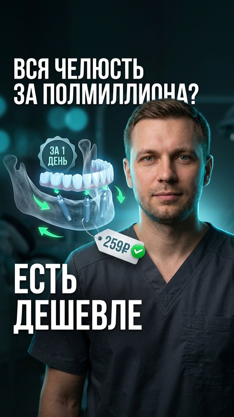 Полмиллиона за новые зубы? 🦷 Нет