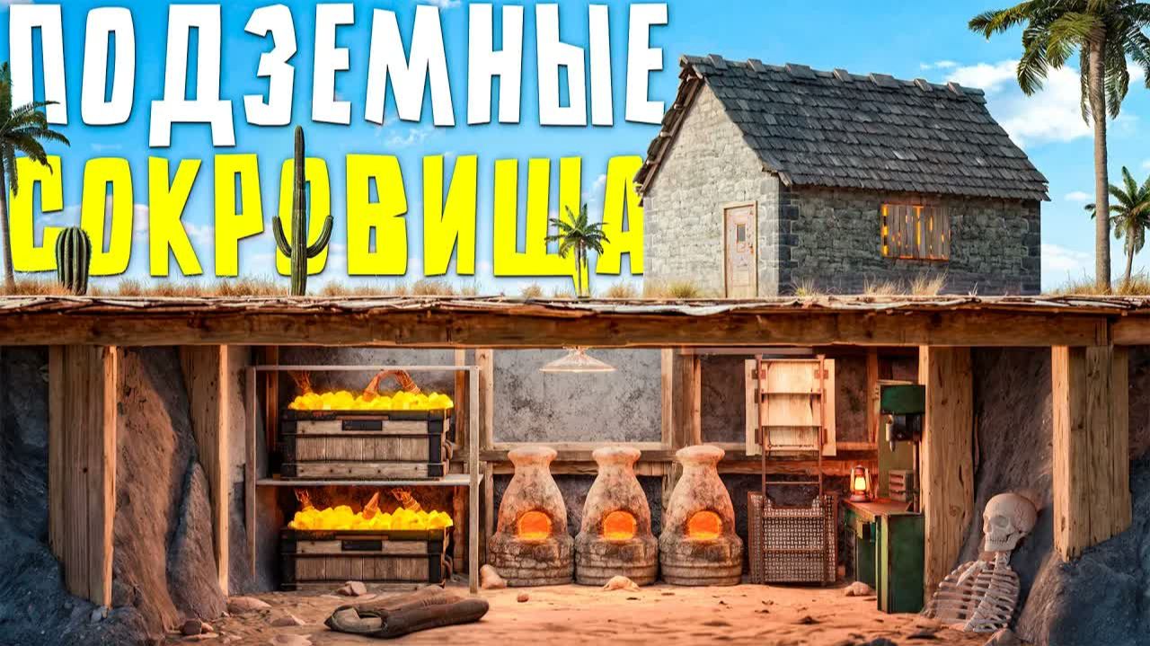 ПОДЗЕМНЫЕ СОКРОВИЩА! ВСКРЫЛ ТАЙНИК САМОГО БОГАТОГО ИГРОКА в RustРаст