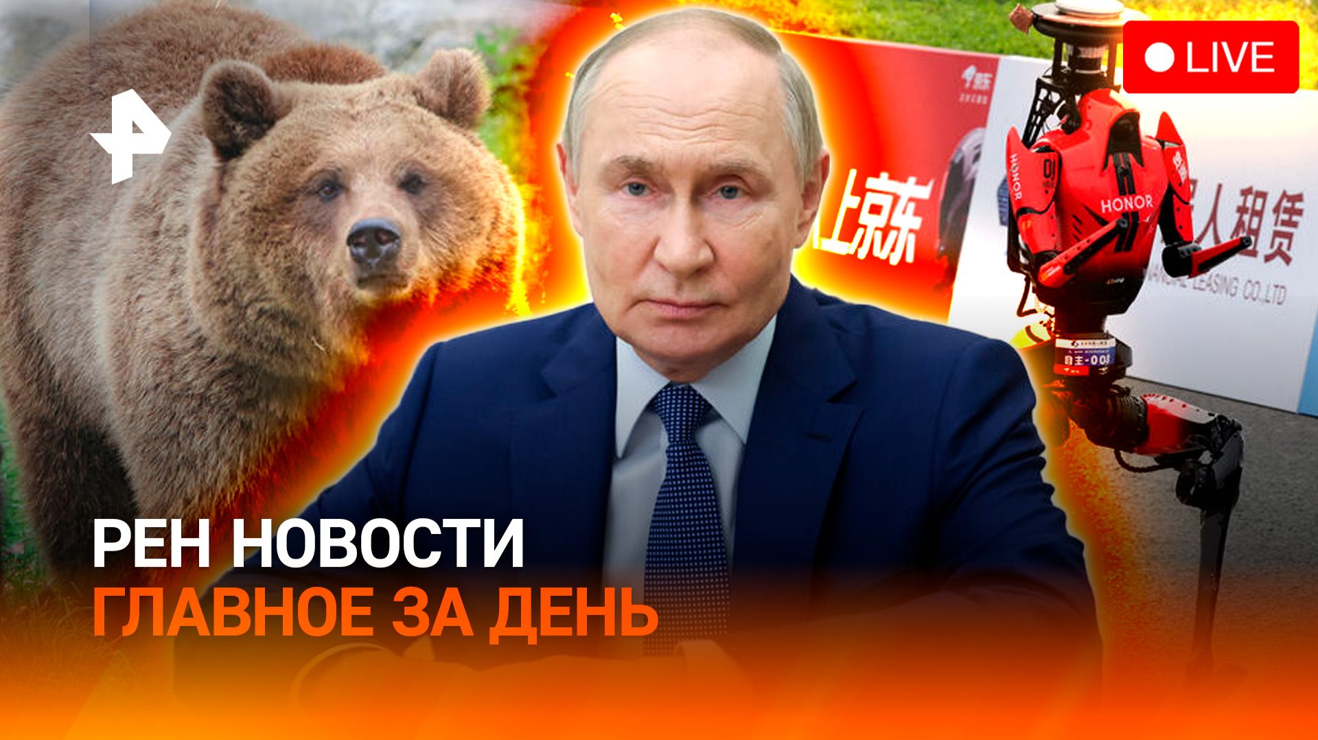 Вскрытие фур на Украине / Медведи пошли в атаку / Игры роботов провалились / ГЛАВНОЕ ЗА ДЕНЬ