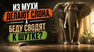 Из мухи делают слона, а беду сводят к шутке?
