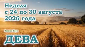 ДЕВА | ТАРО прогноз на неделю с 24 по 30 августа 2026 года
