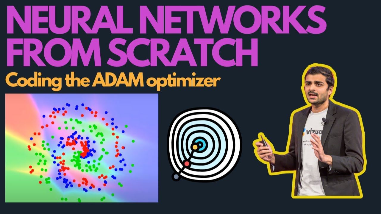 27) Lecture 27 -Coding The ADAM Optimizer For Neural Networks