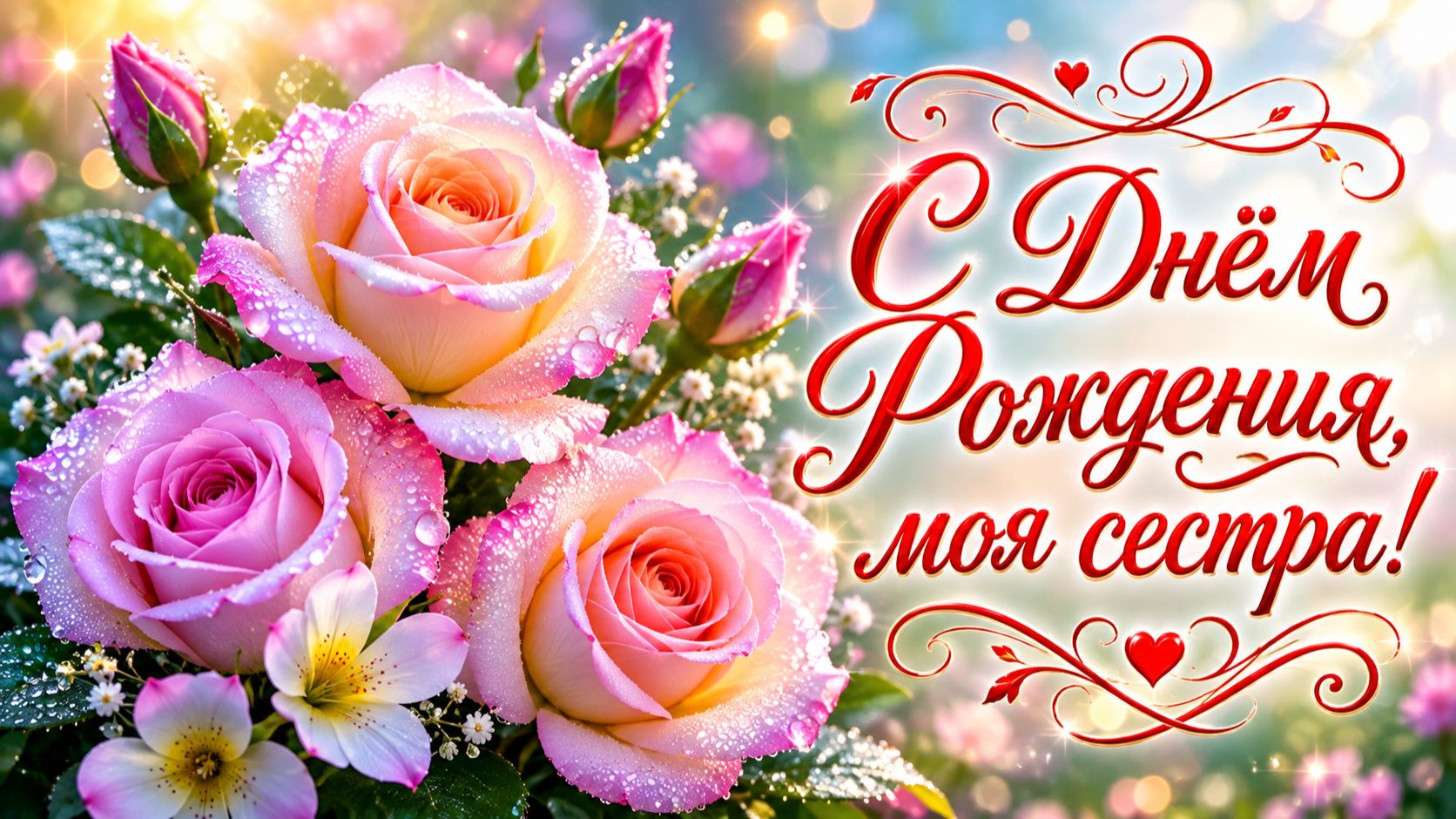 С Днём Рождения, сестра! ❤️ Красивая песня-поздравление для сестры